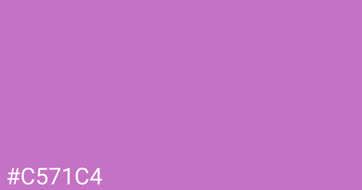 Hex color #c571c4 graphic