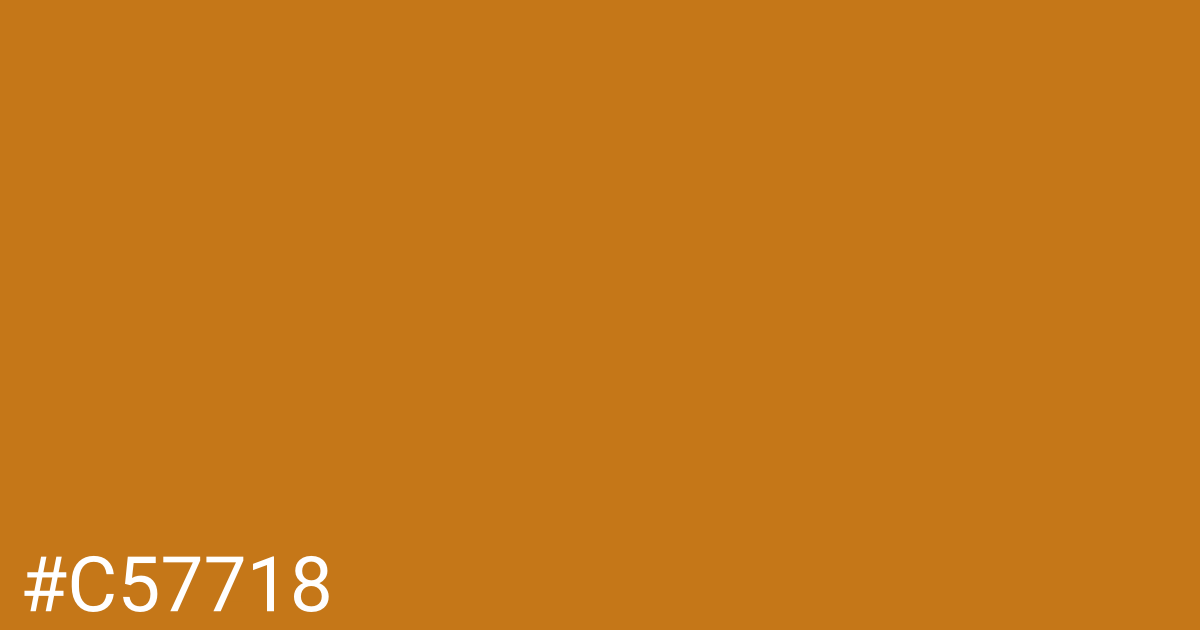 Hex color #c57718 graphic