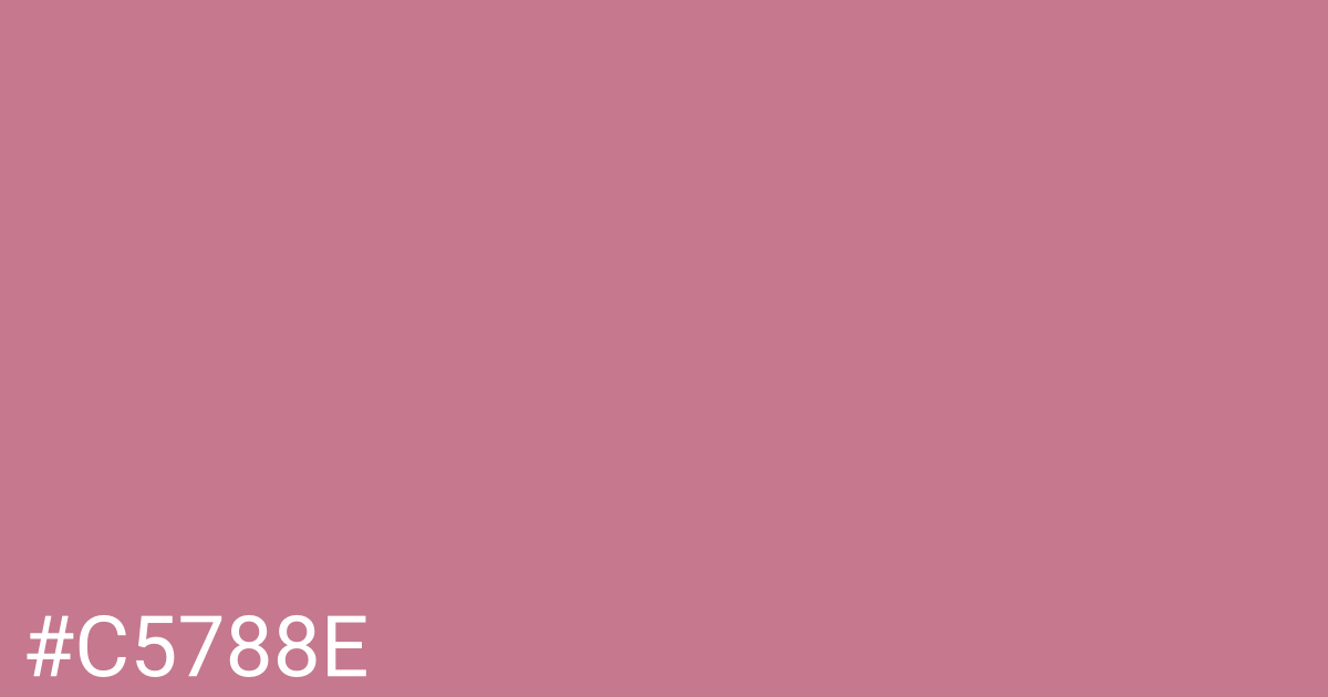 Hex color #c5788e graphic