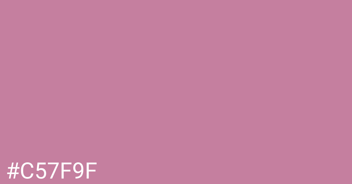 Hex color #c57f9f graphic