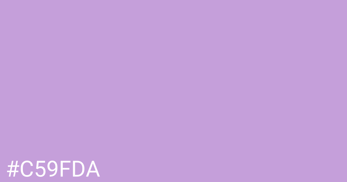 Hex color #c59fda graphic