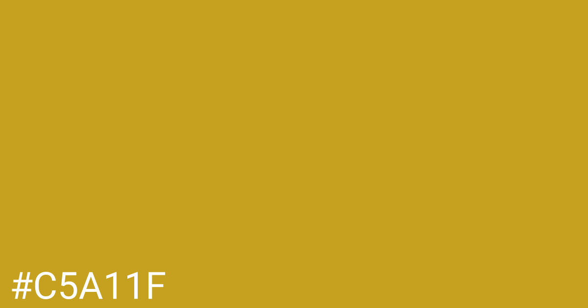 Hex color #c5a11f graphic