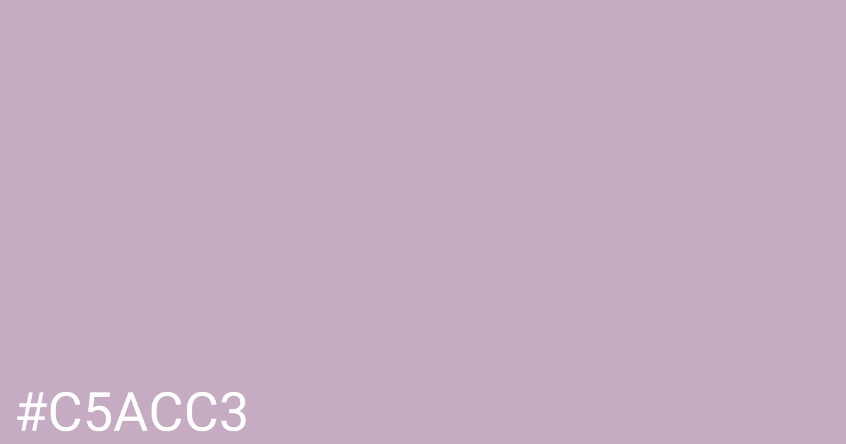 Hex color #c5acc3 graphic