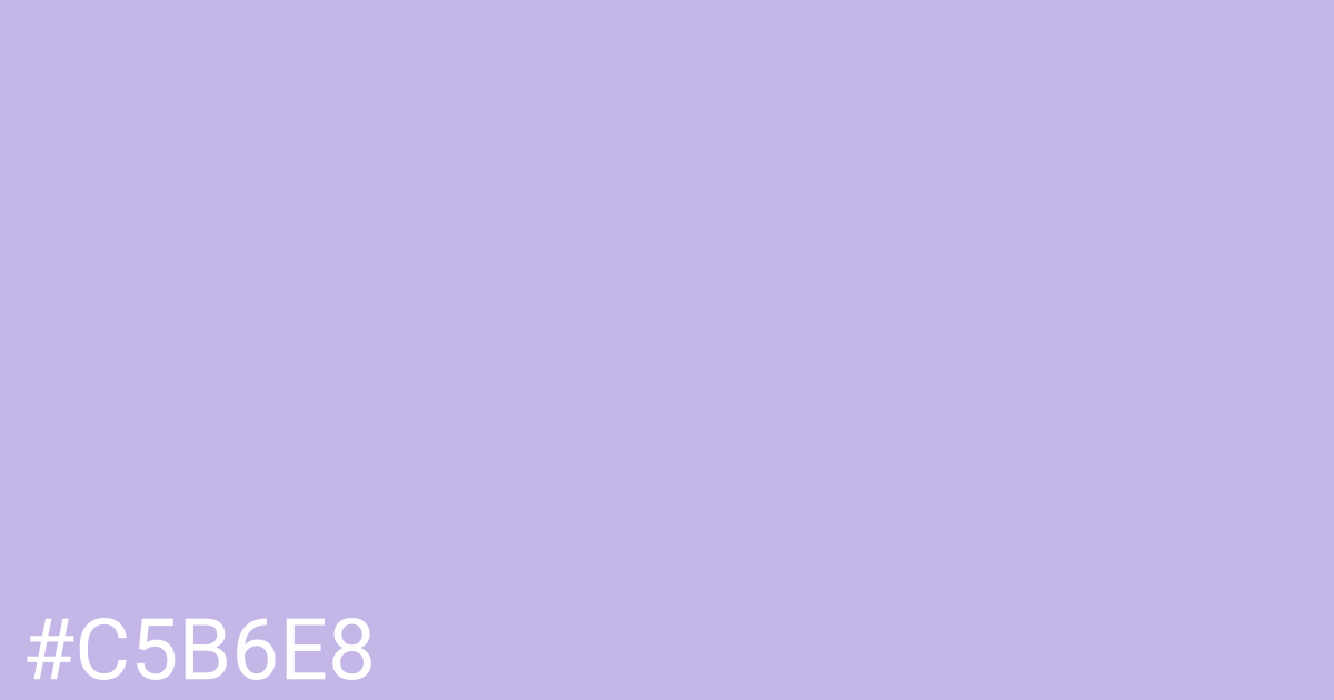 Hex color #c5b6e8 graphic