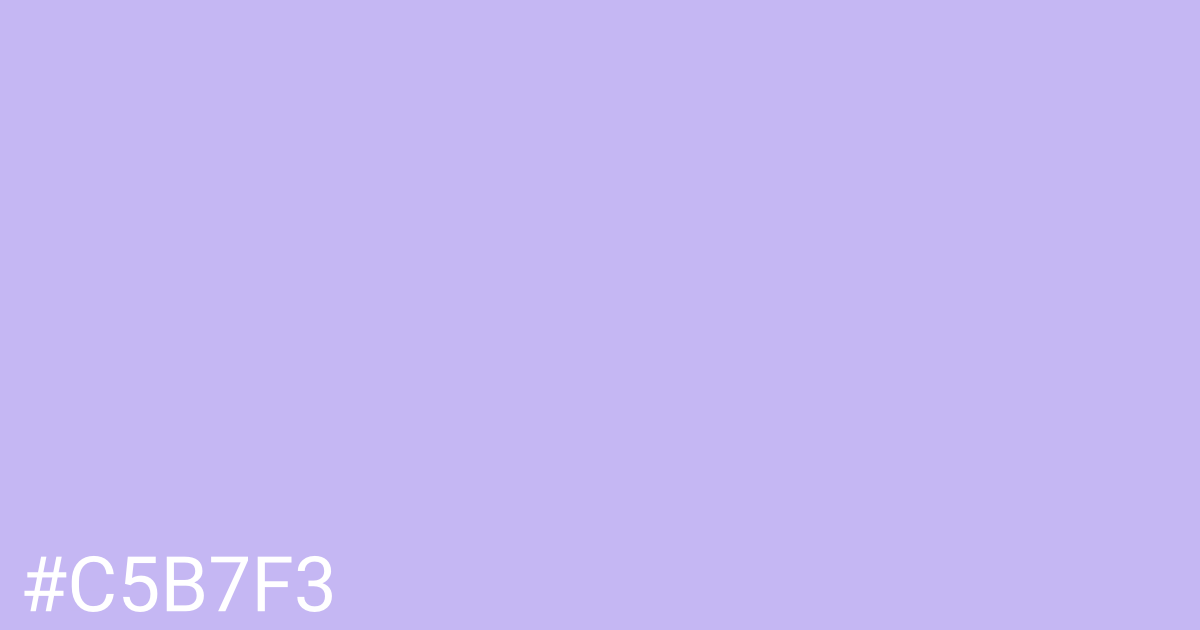 Hex color #c5b7f3 graphic