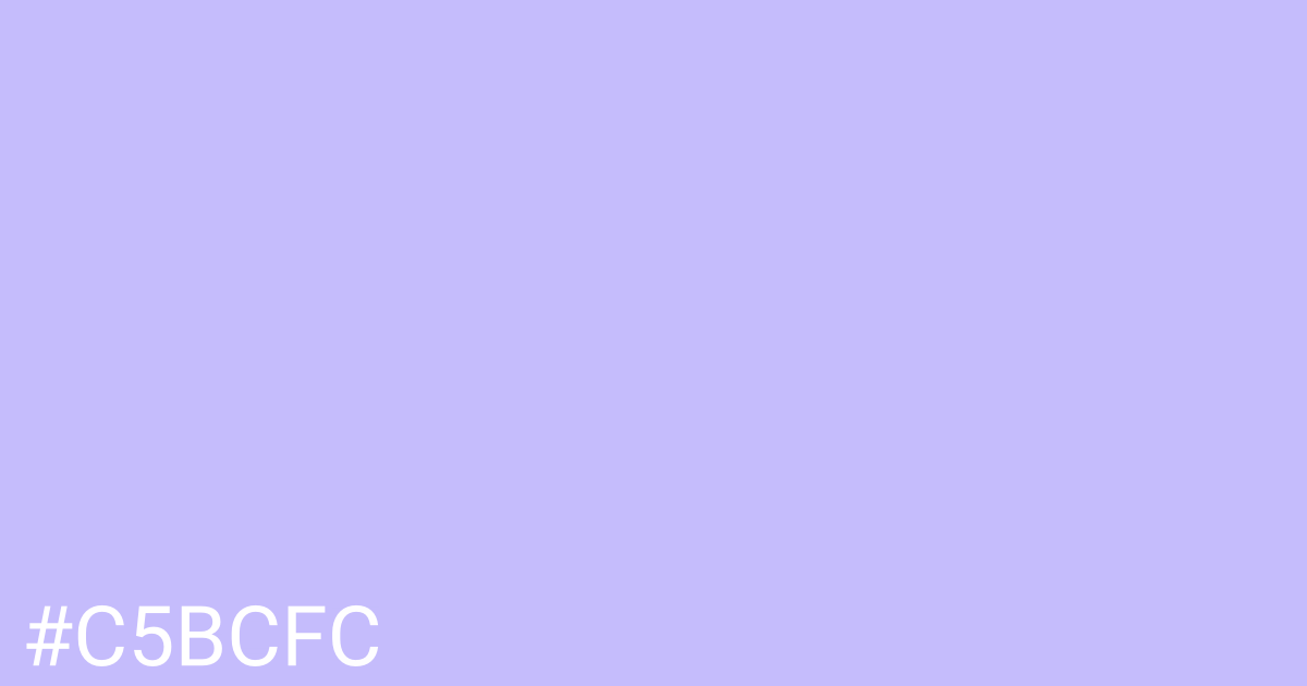 Hex color #c5bcfc graphic