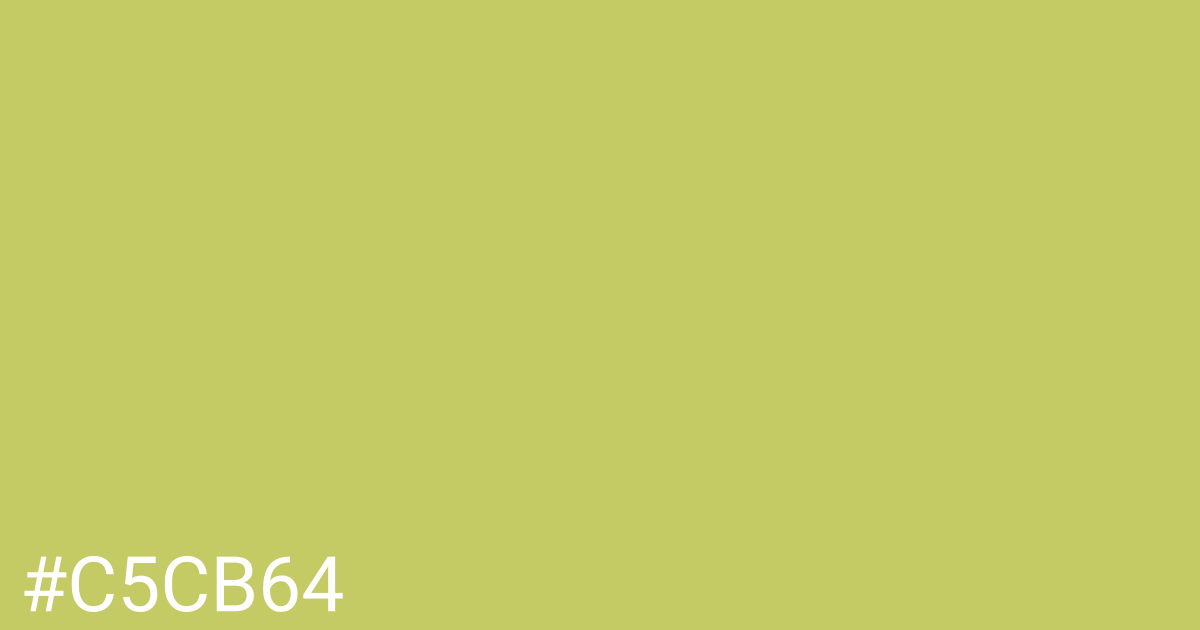 Hex color #c5cb64 graphic