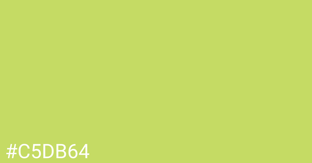 Hex color #c5db64 graphic