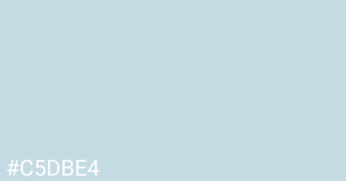 Hex color #c5dbe4 graphic