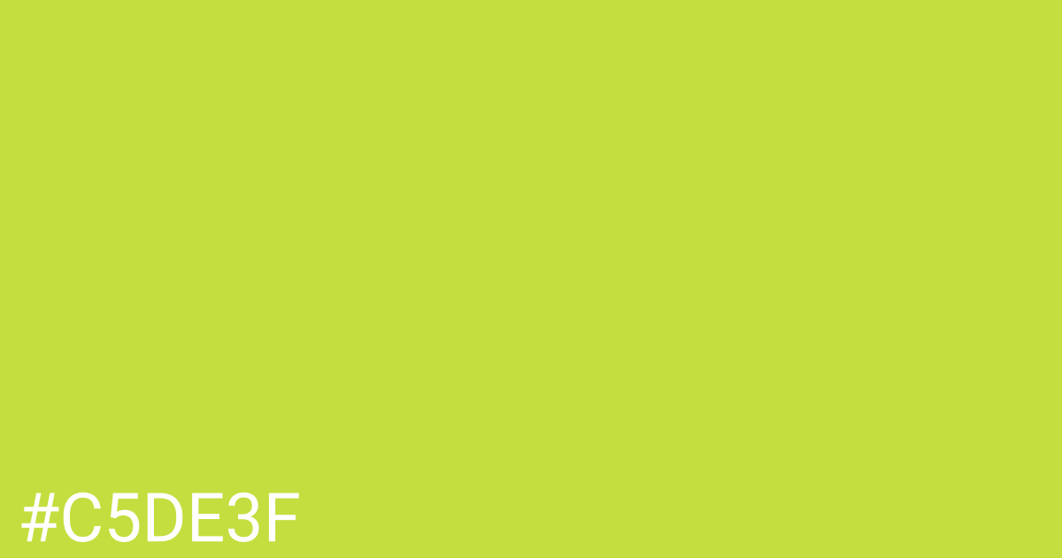 Hex color #c5de3f graphic