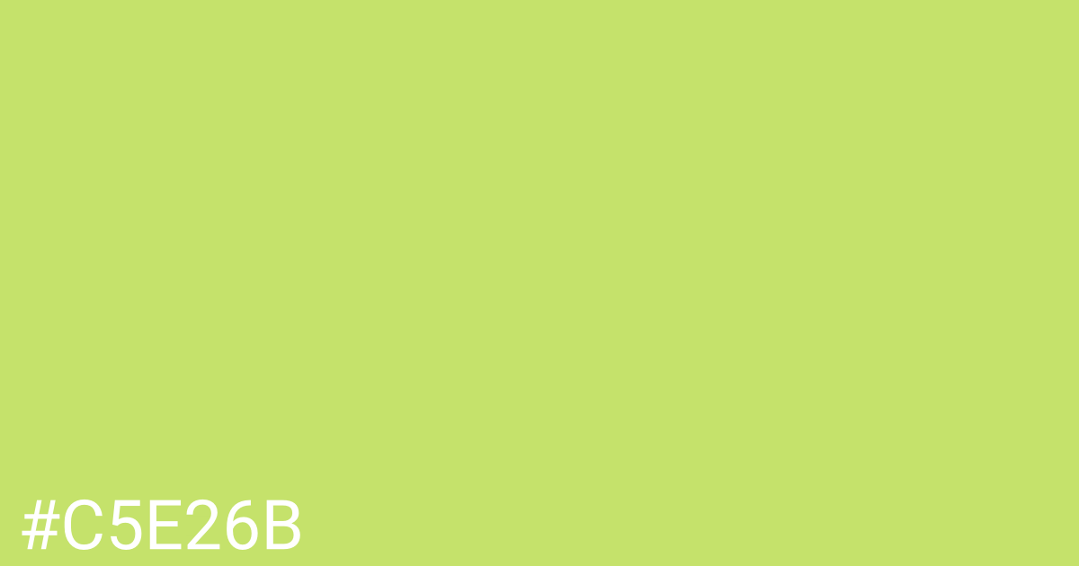 Hex color #c5e26b graphic