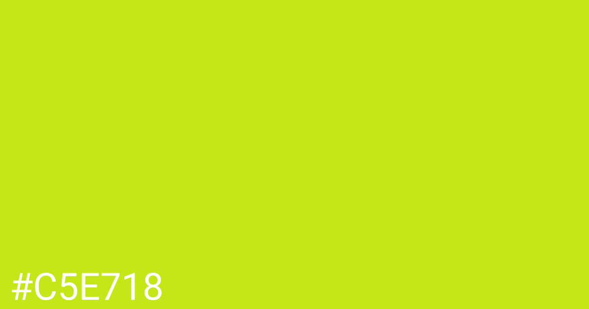 Hex color #c5e718 graphic