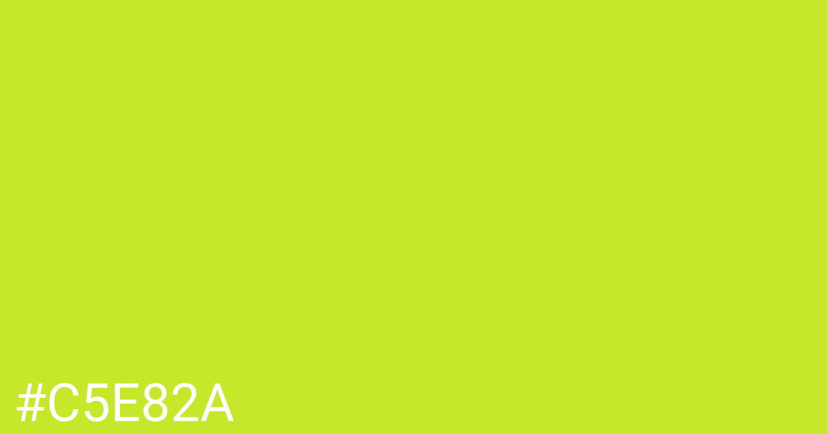 Hex color #c5e82a graphic