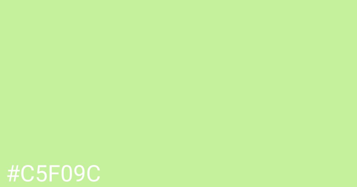 Hex color #c5f09c graphic