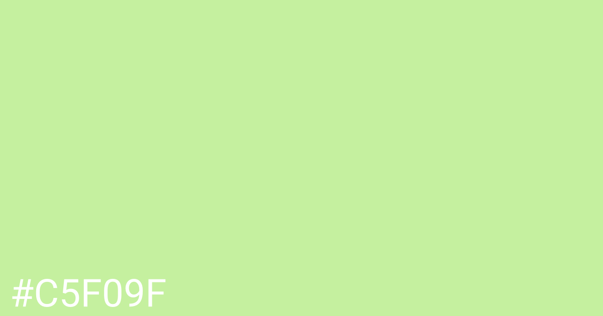 Hex color #c5f09f graphic