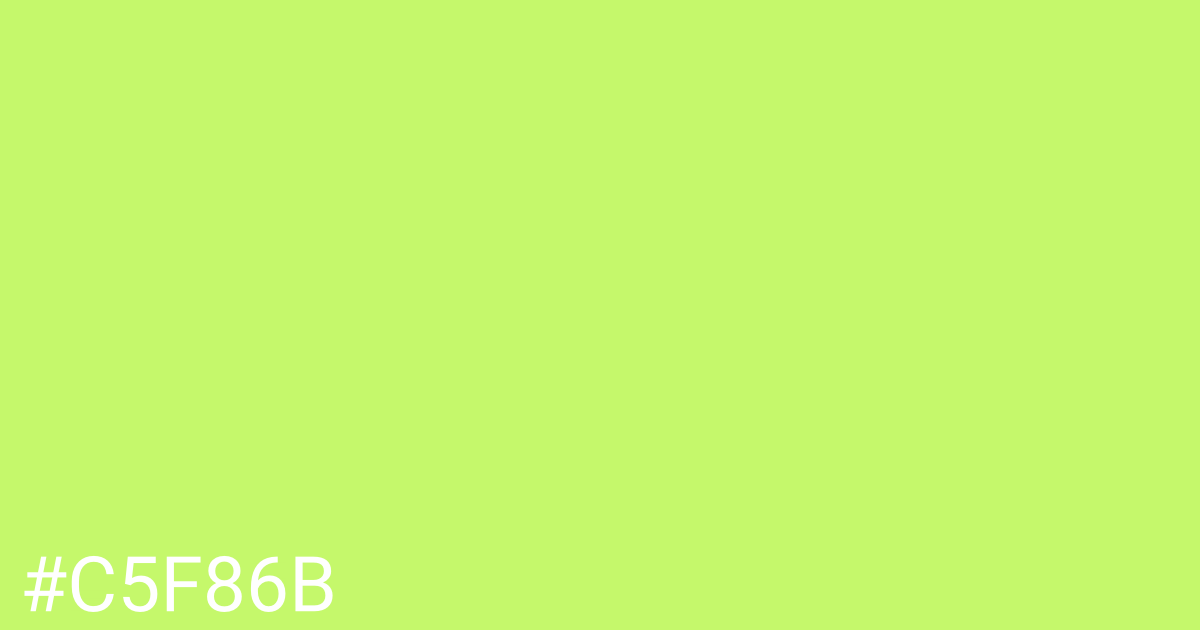 Hex color #c5f86b graphic