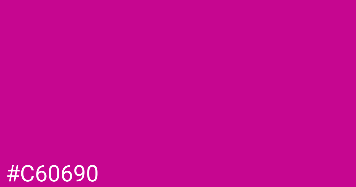 Hex color #c60690 graphic