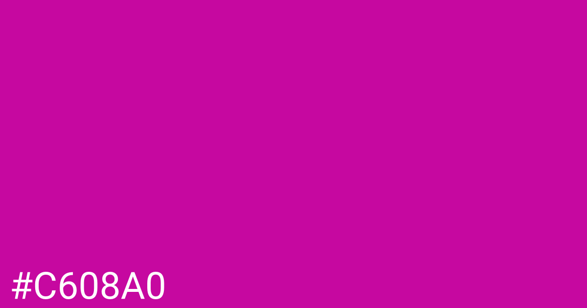 Hex color #c608a0 graphic