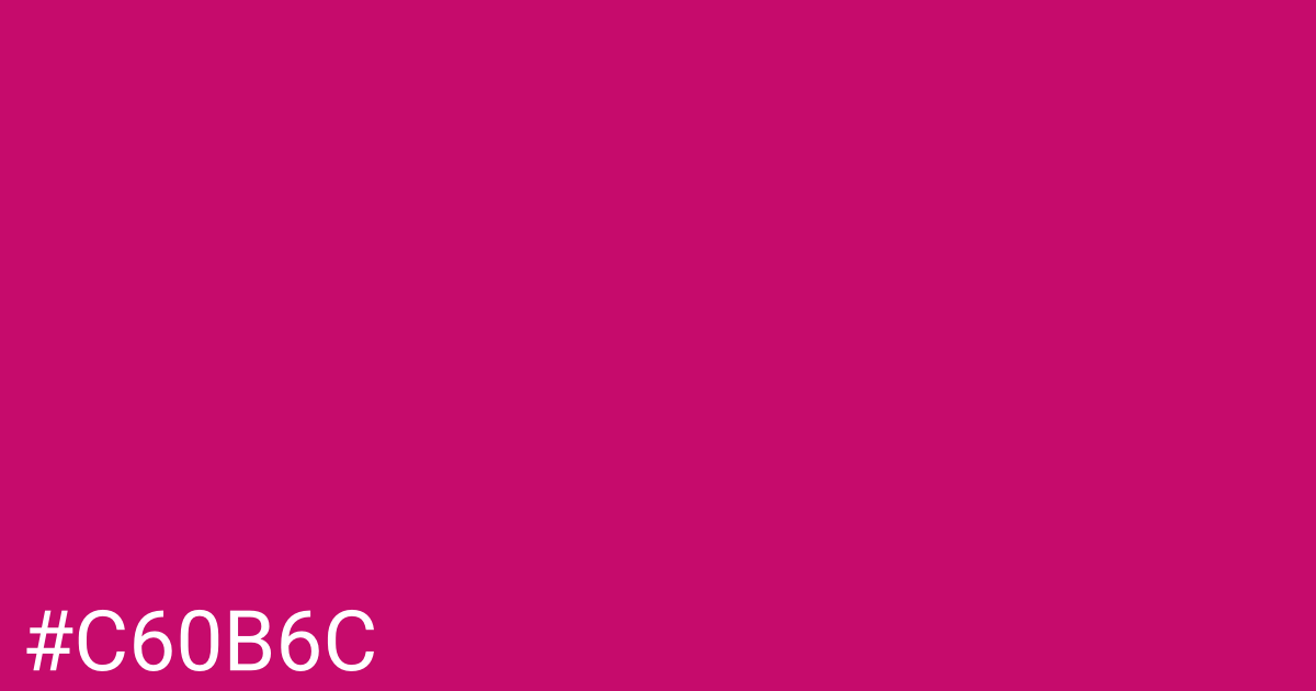 Hex color #c60b6c graphic