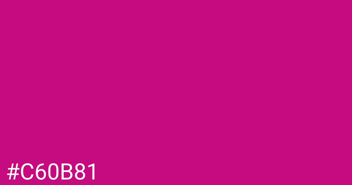 Hex color #c60b81 graphic
