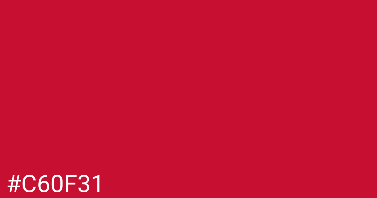 Hex color #c60f31 graphic