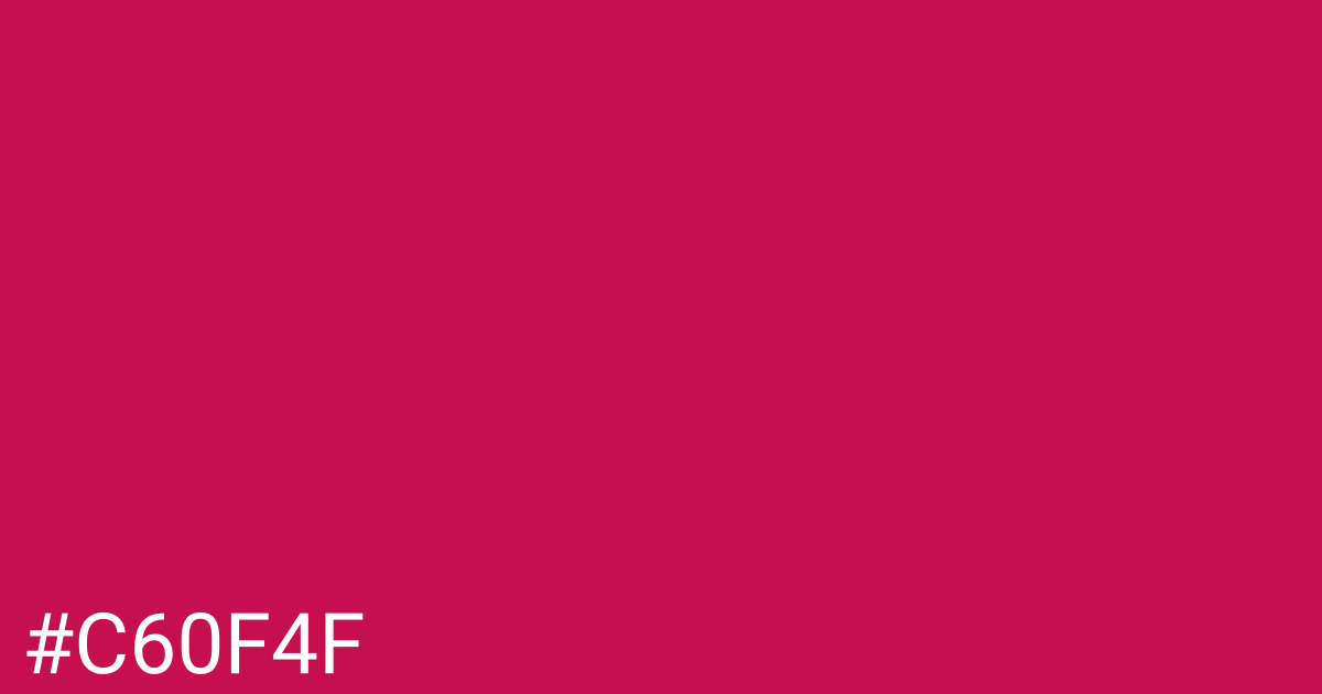 Hex color #c60f4f graphic