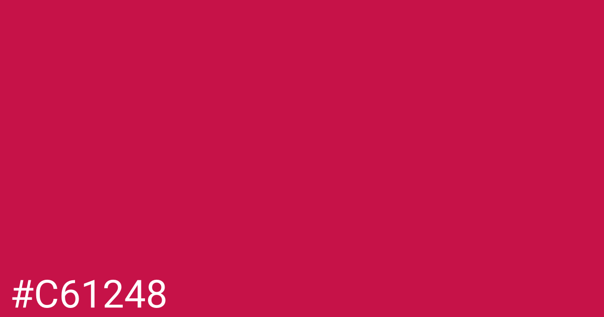 Hex color #c61248 graphic
