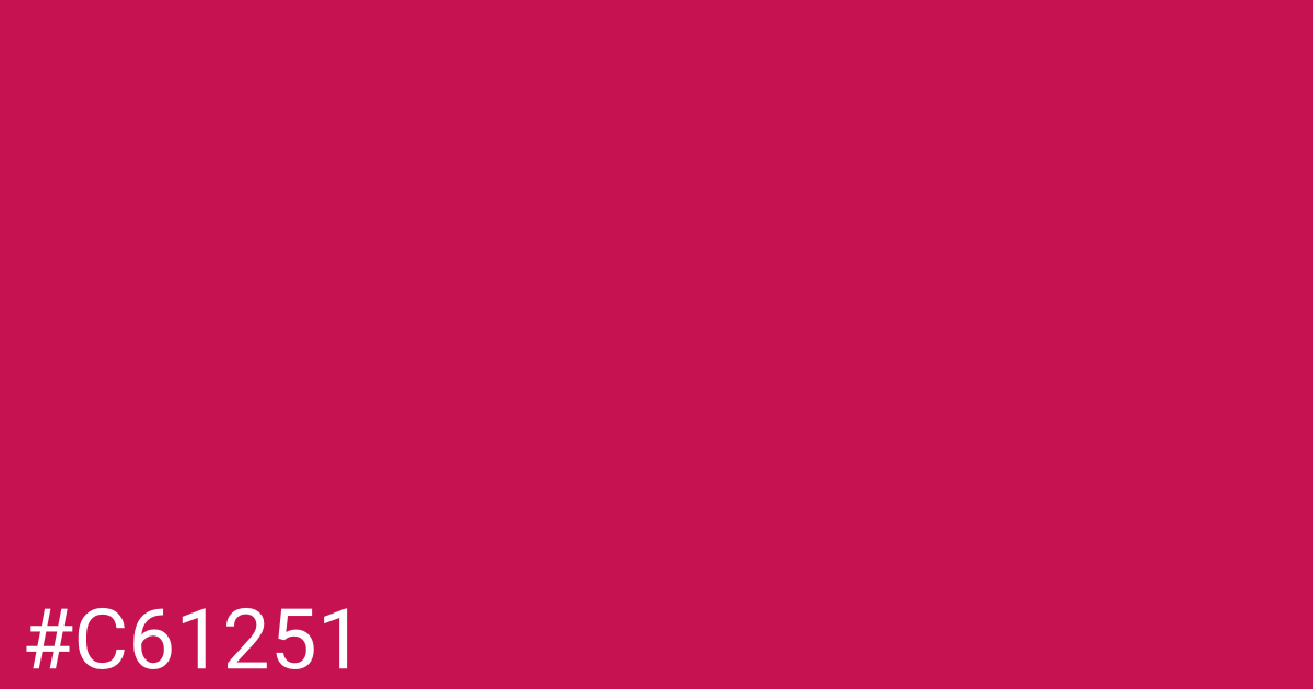 Hex color #c61251 graphic
