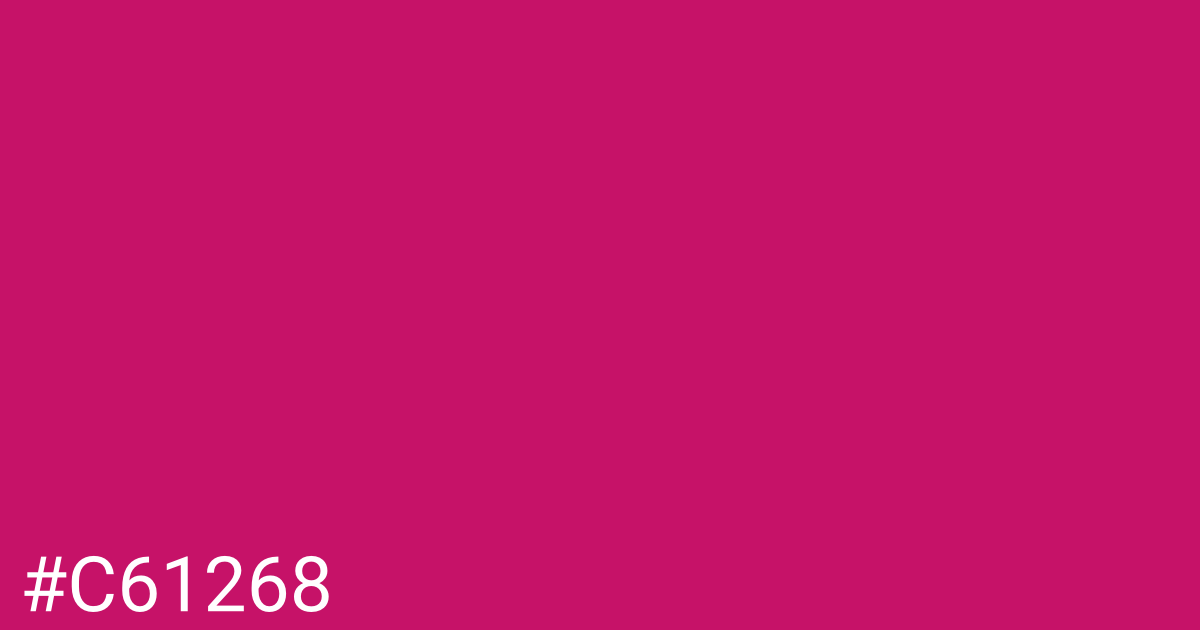 Hex color #c61268 graphic