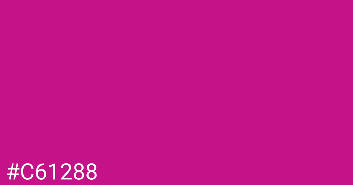 Hex color #c61288 graphic