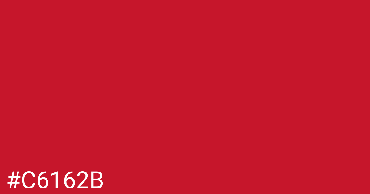 Hex color #c6162b graphic
