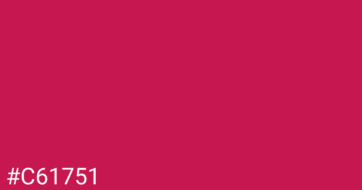 Hex color #c61751 graphic