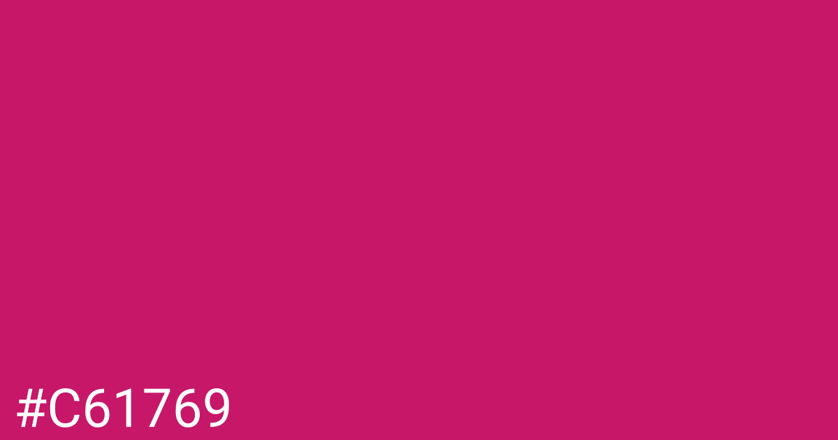 Hex color #c61769 graphic