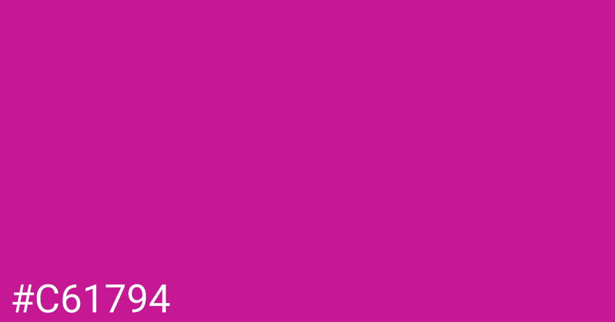 Hex color #c61794 graphic