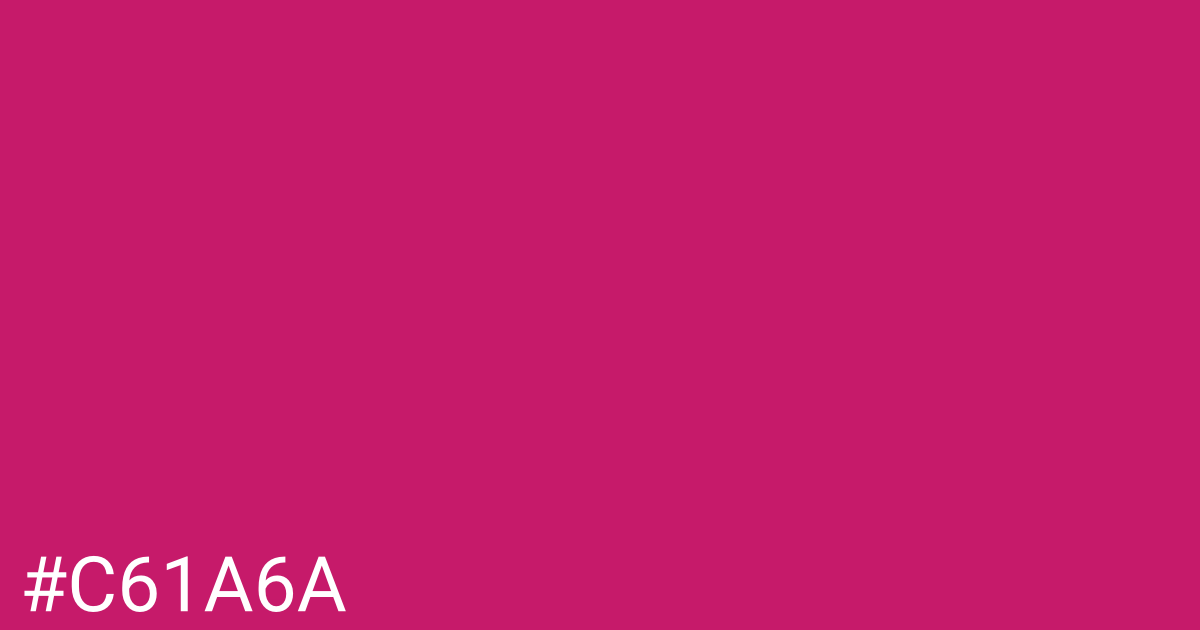 Hex color #c61a6a graphic