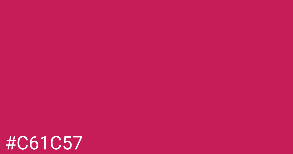 Hex color #c61c57 graphic