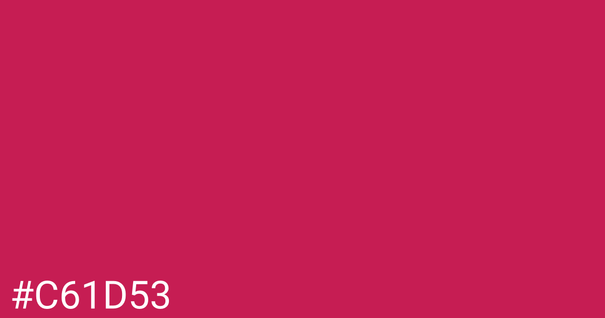 Hex color #c61d53 graphic