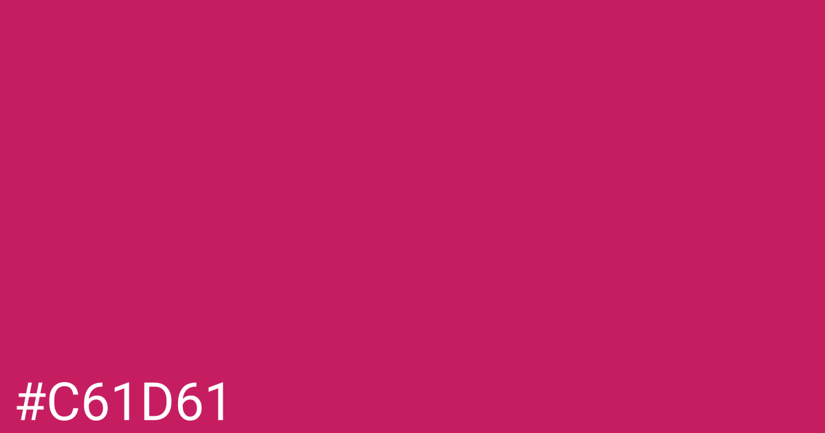 Hex color #c61d61 graphic