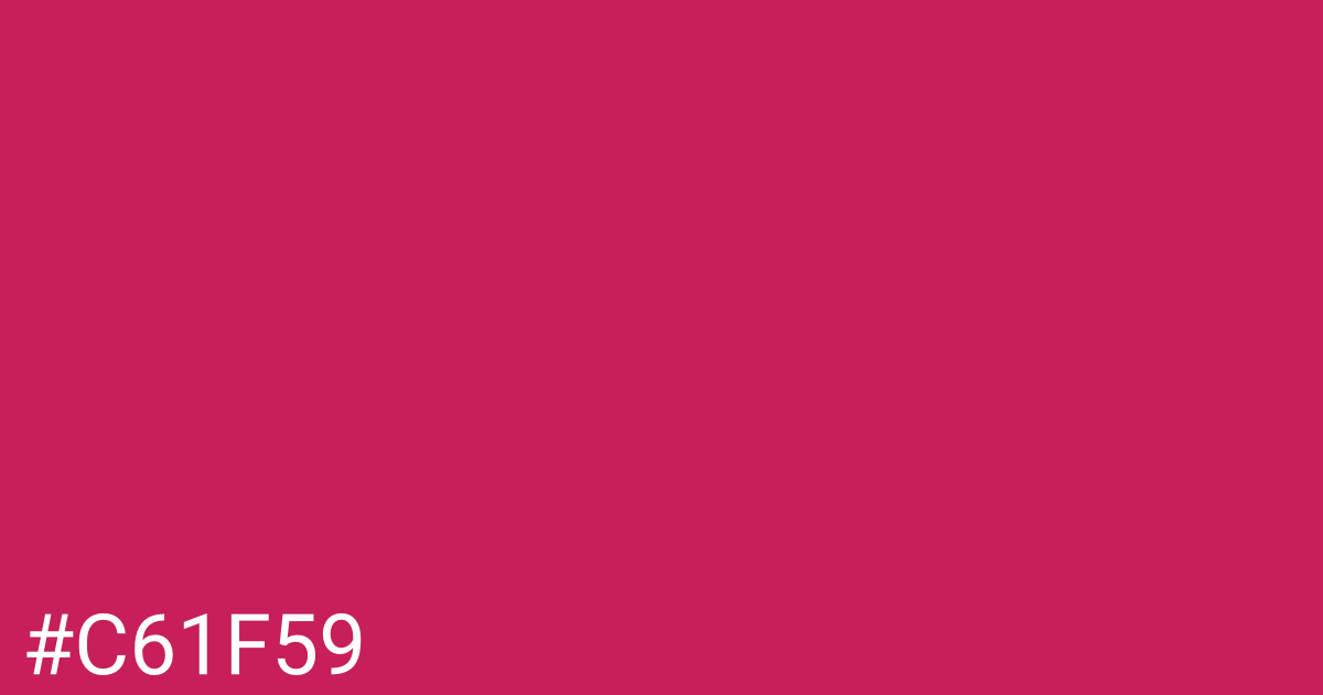 Hex color #c61f59 graphic