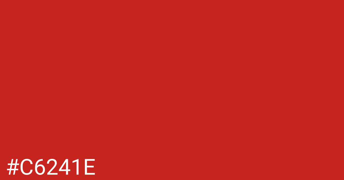 Hex color #c6241e graphic
