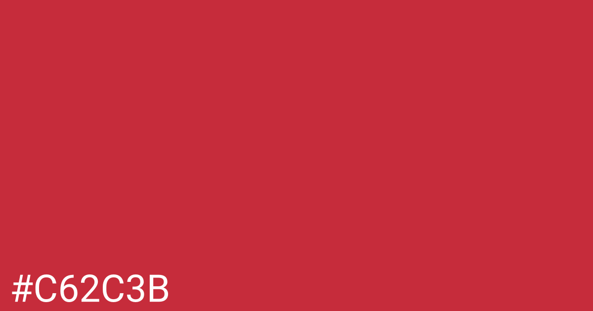 Hex color #c62c3b graphic