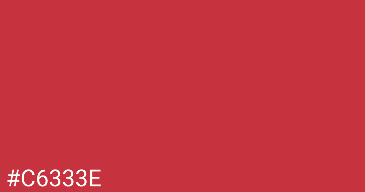 Hex color #c6333e graphic
