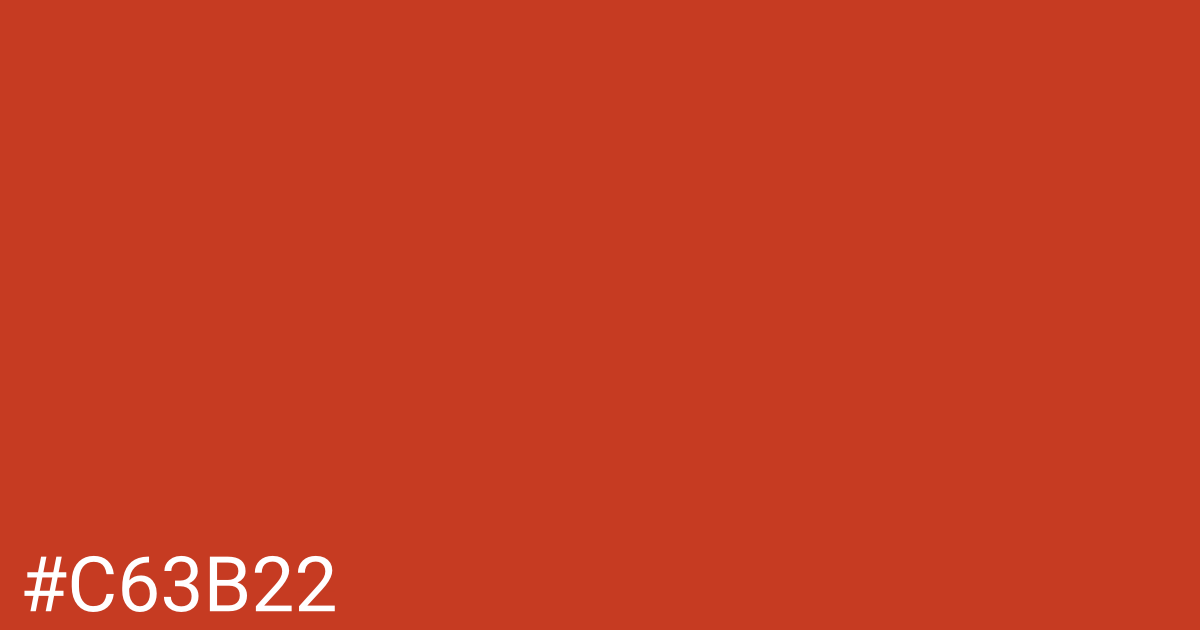 Hex color #c63b22 graphic