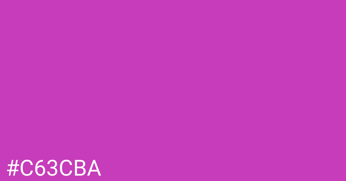 Hex color #c63cba graphic