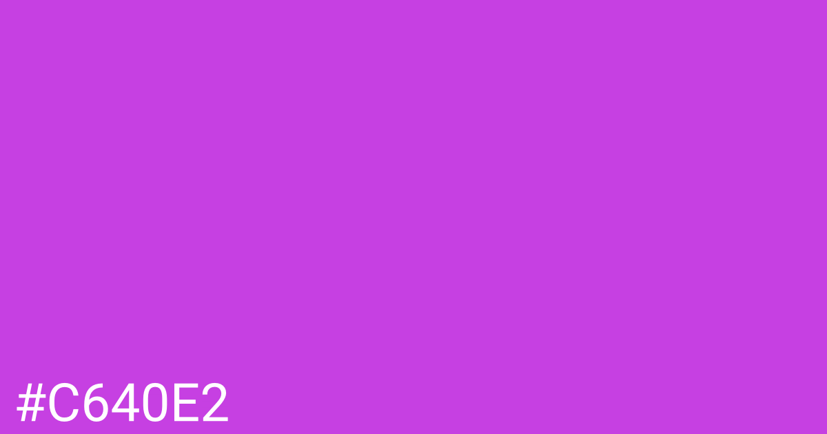 Hex color #c640e2 graphic