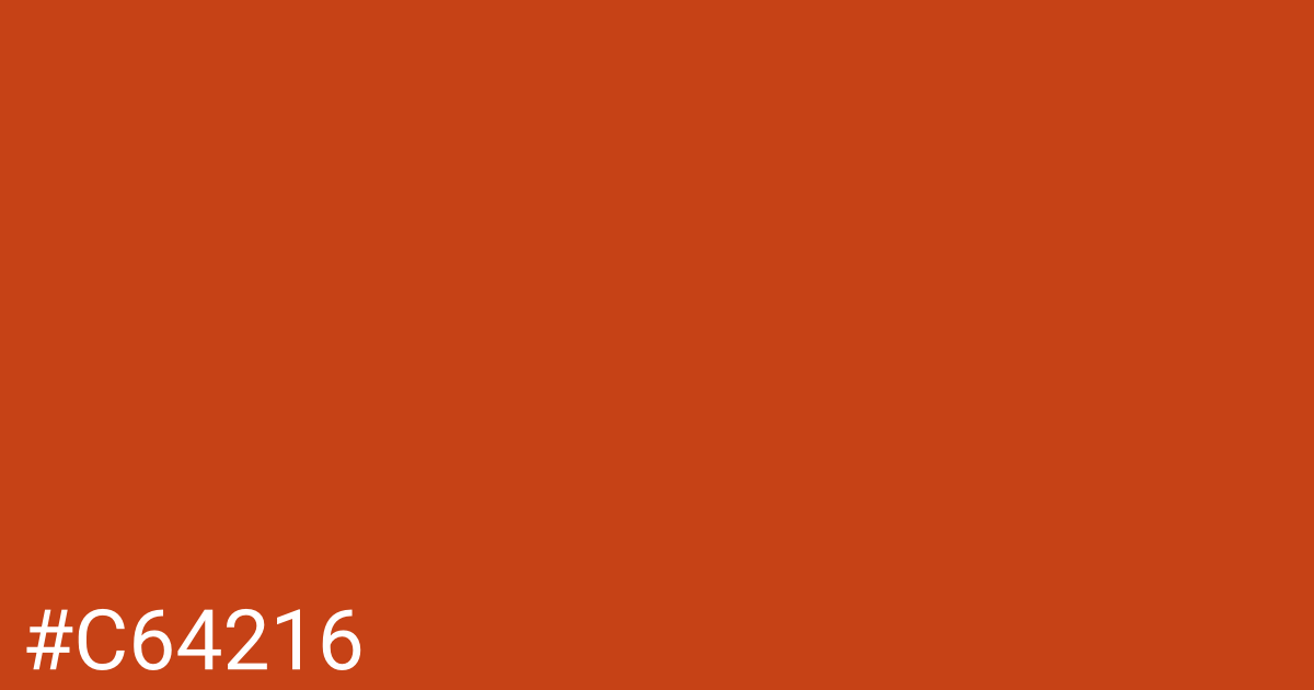 Hex color #c64216 graphic