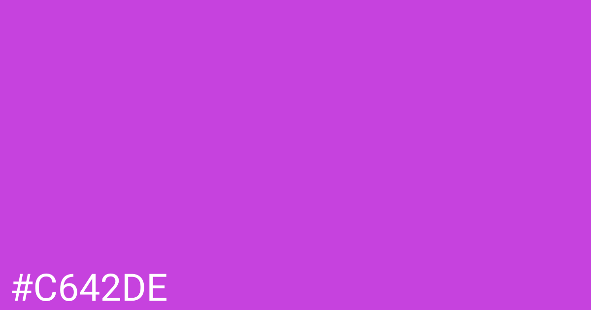 Hex color #c642de graphic