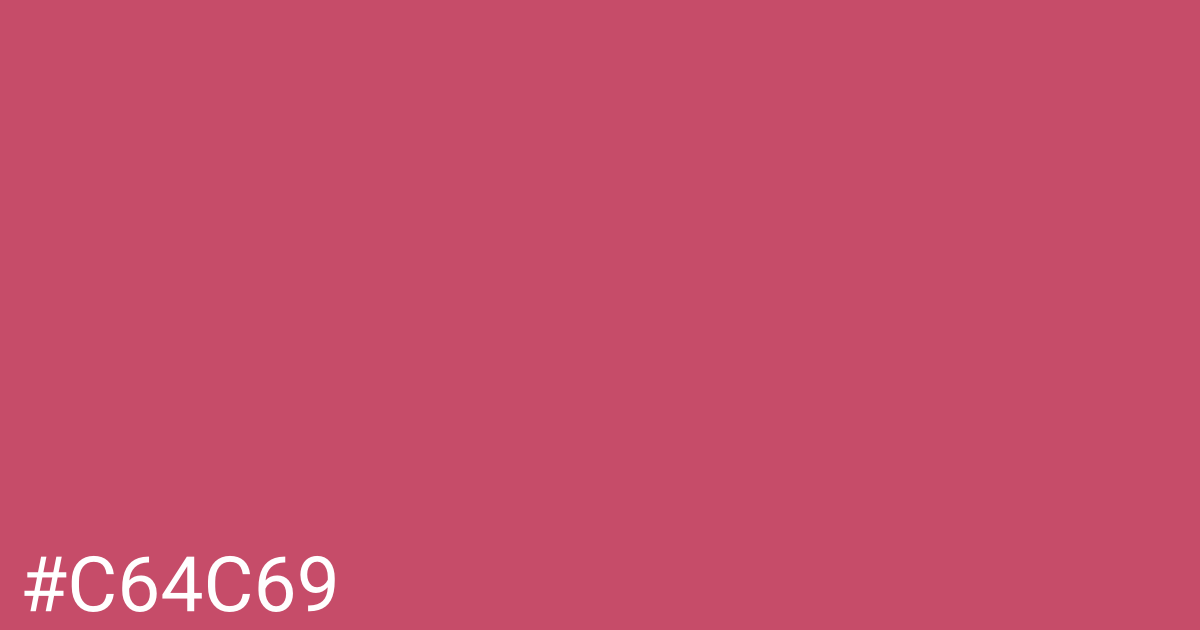 Hex color #c64c69 graphic