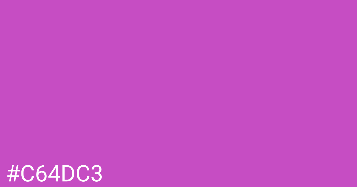 Hex color #c64dc3 graphic