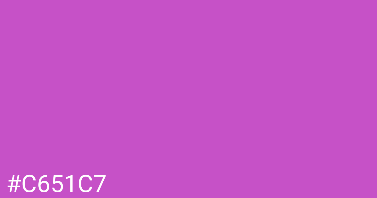 Hex color #c651c7 graphic